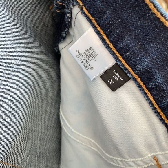 Veronica Beard Denim Bootcut Jeans Size 28 Gold Ribbon Cropped Straight Leg - Picture 6 of 7